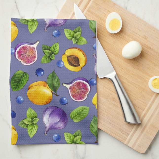 Linge De Cuisine Fruits d'été (Quart Plié)