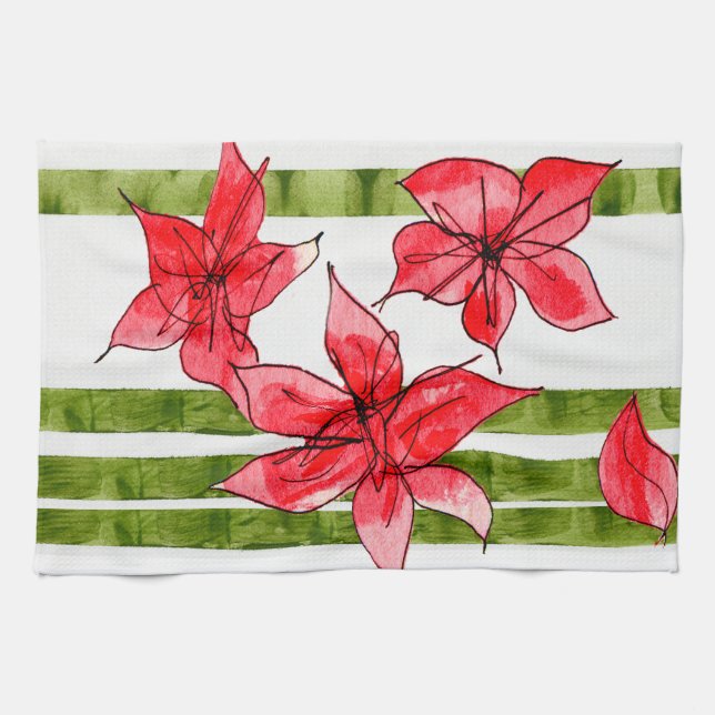 LINGE DE CUISINE FUN AND FABULOUS CHRISTMAS TOWELS (Horizontal)