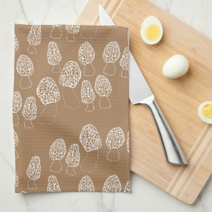 Linge De Cuisine Fun Fungi Morel Champignons Motif