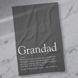 Linge De Cuisine Fun Grand-Père Grand-Père Papa Définition Citation