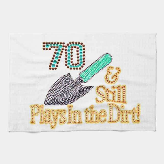 Linge De Cuisine Fun Humour Gardening 70th Birthday Cadeau pour lui (Horizontal)