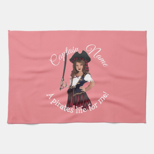 Linge De Cuisine Fun Rose Girl (Horizontal)