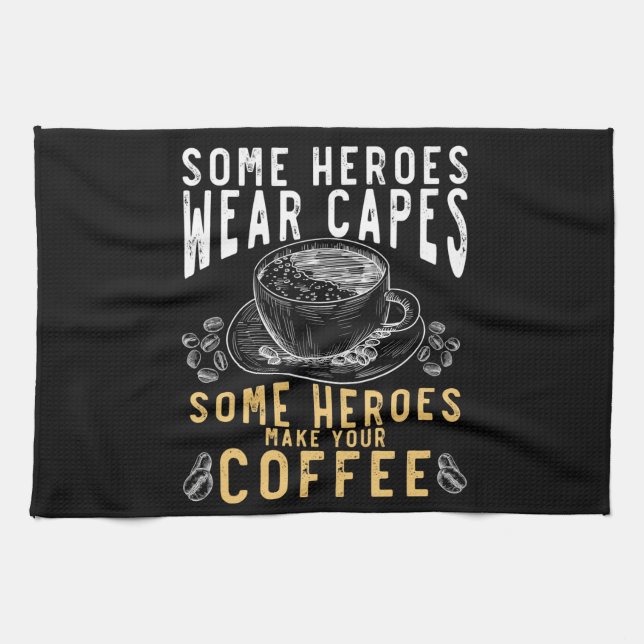 Linge De Cuisine Funny Coffee Drinker Barista Humor (Horizontal)