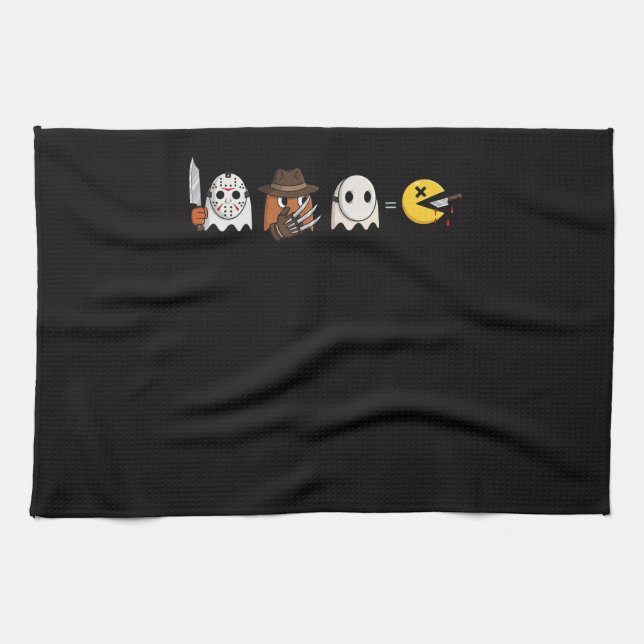 Linge De Cuisine Funny ghost parody of Halloween gamers (Horizontal)