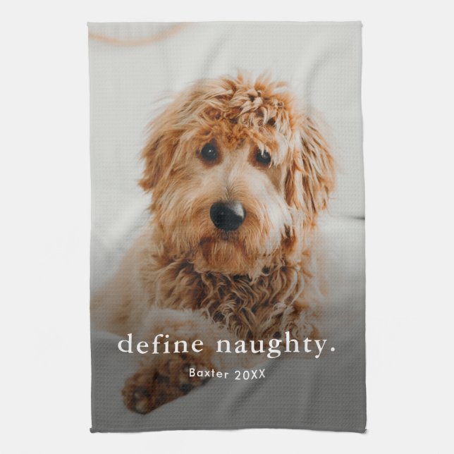 Linge De Cuisine Funny Naughty Photo pour animal de compagnie (Vertical)