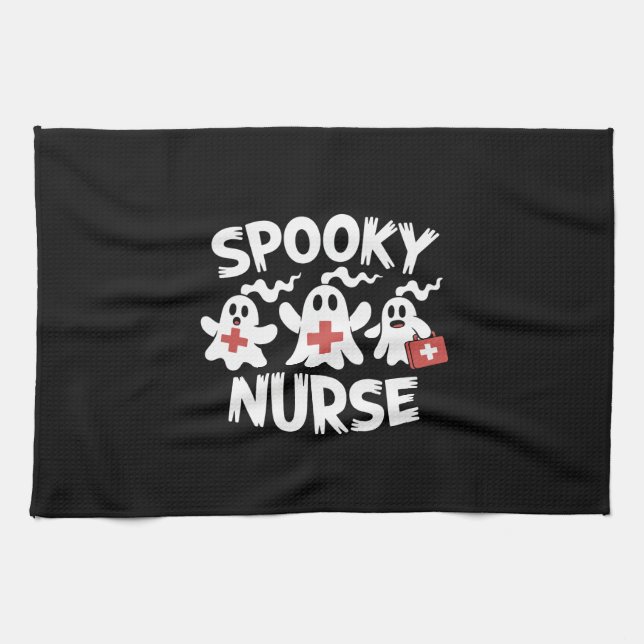 Linge De Cuisine Funny Nurse Halloween (Horizontal)