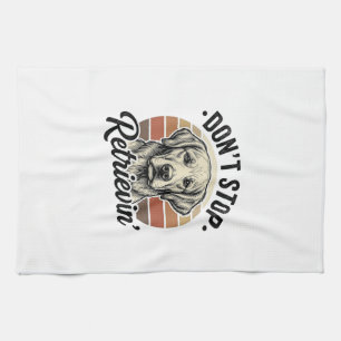 Linge De Cuisine Funny Retriever Chien Gravure Vintage Graphique Te