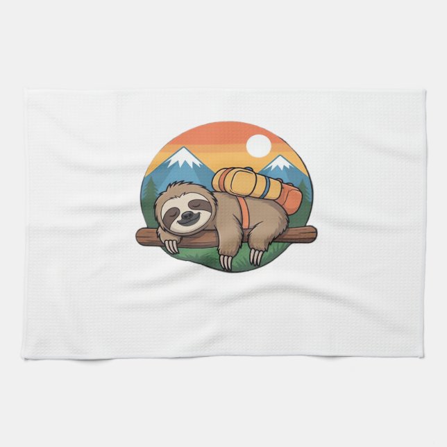 Linge De Cuisine Funny Sloth Hiking Classic T-Shirt_1 (Horizontal)