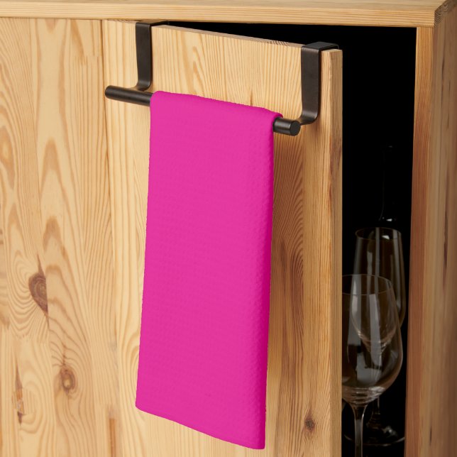 Linge De Cuisine Fushia (Pliage en tiers)