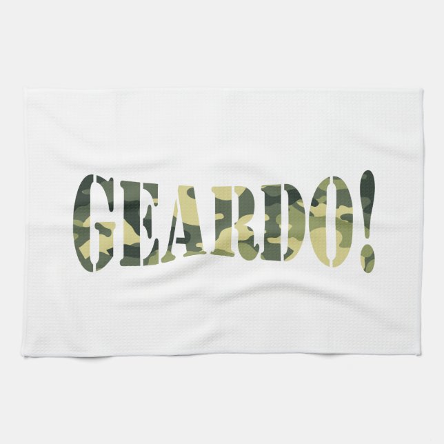 LINGE DE CUISINE GEARDO ! CAMO / CAMOUFLAGE (Horizontal)