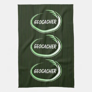 Linge De Cuisine Geocacher Green Splash