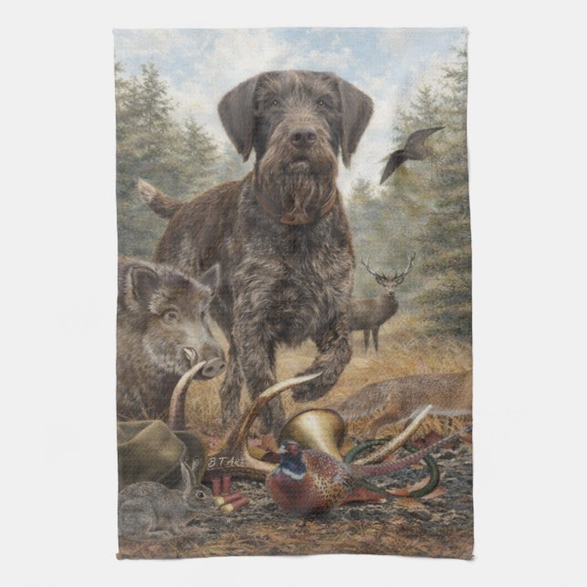 Linge De Cuisine German Wirehaired Pointer (Vertical)