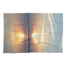 Geschirrtuch Sonnenuntergang am see