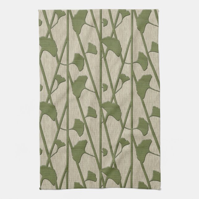 Linge De Cuisine ginkgo biloba (Vertical)