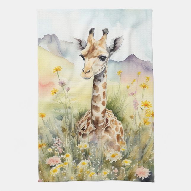 Linge De Cuisine Giraffe (Vertical)
