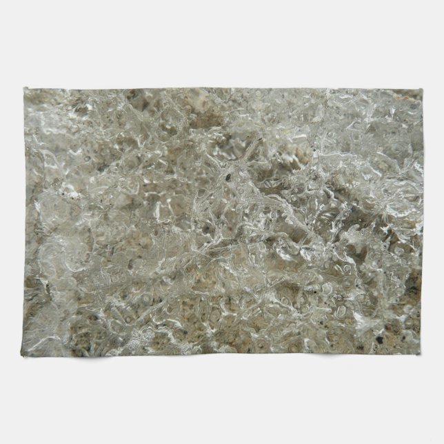 Linge De Cuisine Glace glaciaire Texture nature Abstraite (Horizontal)