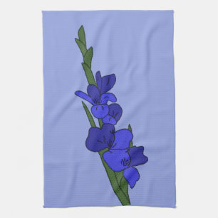 Linge De Cuisine Gladiole bleue