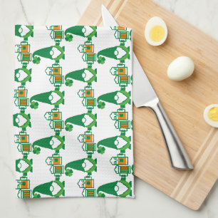 Linge De Cuisine Gnome de la Saint-Patrick avec chope de bière