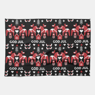 Linge De Cuisine God Jul Swedish Folk Art