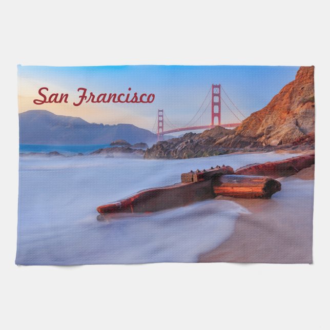 Linge De Cuisine Golden Gate Bridge à San Francisco, Baker Beach (Horizontal)