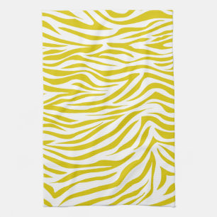 Linge De Cuisine Golden Poppy Safari Zebra
