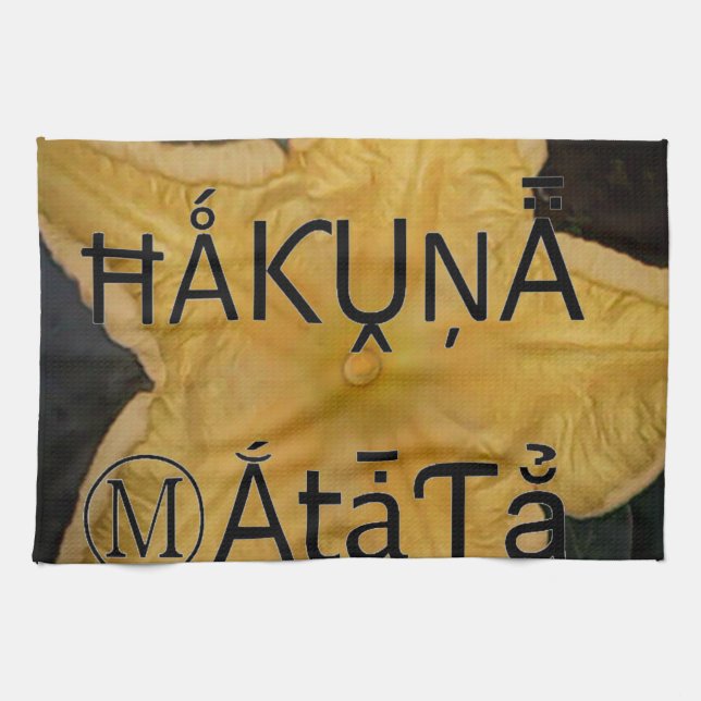 Linge De Cuisine Golden Star Hakuna Matata (Horizontal)