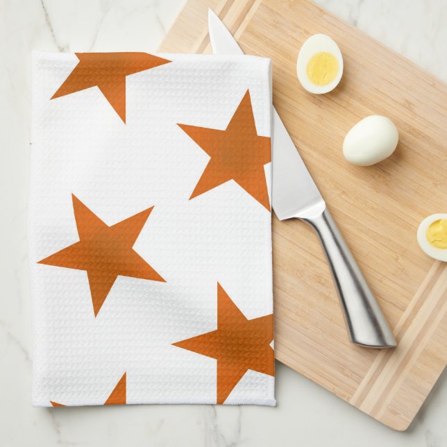 Linge De Cuisine Golden Stars Motif 6 (Quart Plié)