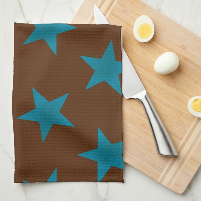 Linge De Cuisine Golden Stars Pattern 16 (Quart Plié)