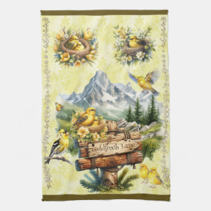 Linge De Cuisine Goldfinch Lane Jaune Loden Gold Finch