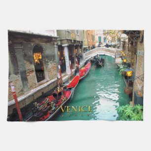 Linge De Cuisine Gondoles Venise, Italie