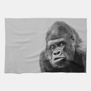 Linge De Cuisine Gorille noire blanche