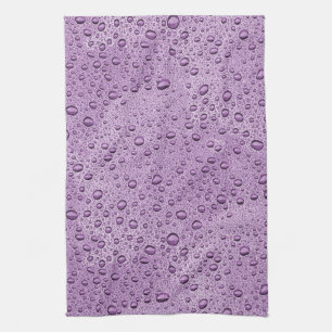 Linge De Cuisine gouttelettes d'eau violette