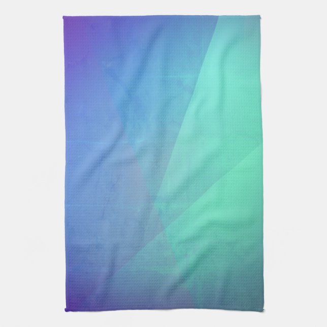 Linge De Cuisine Gradation Blue Aqua & Turquoise (Vertical)