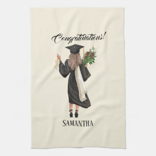 Linge De Cuisine Graduation de l'aquarelle personnalisée (9)