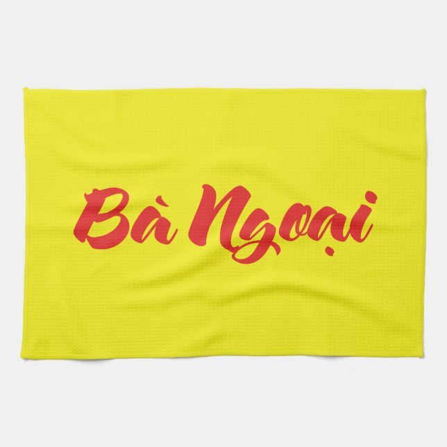 Linge De Cuisine Grand-mère vietnamienne (maternelle) - Bà Ngotchi (Horizontal)