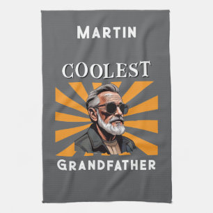 Linge De Cuisine Grand-père le plus frais Funny Retro Cool lunettes