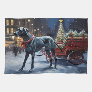 Linge De Cuisine Grande Danse période de fêtes de Noël