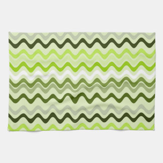 Linge De Cuisine Grandes Super ondulées vert clair
