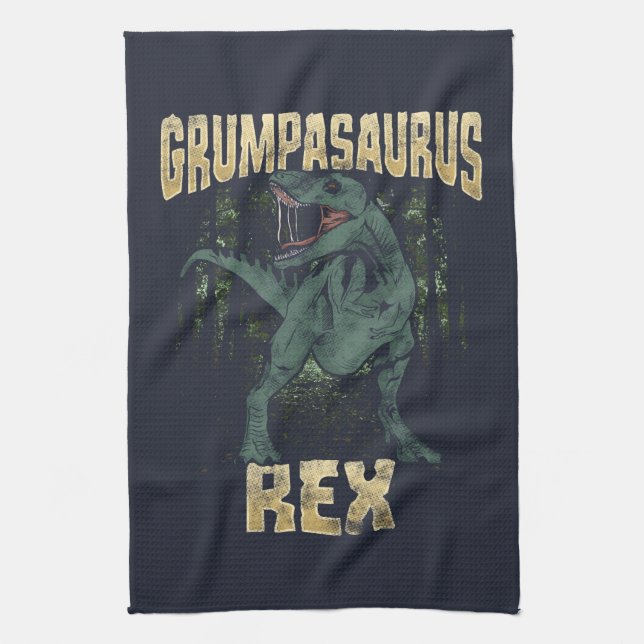 Linge De Cuisine Grandpa Grumpasaurus Rex Dinosaur T Rex (Vertical)