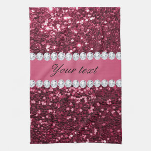 Linge De Cuisine Grands parties scintillantes et diamants de Faux