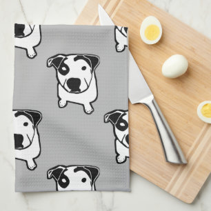 Linge De Cuisine Graphique d'à l'os de pitbull