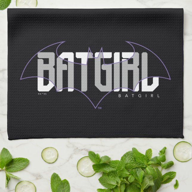 Linge De Cuisine Graphique de nom haute technologie Batgirl (Plié)