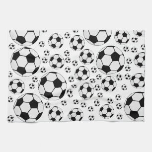 Linge De Cuisine Graphisme de ballon de football classique Fan de s