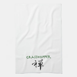 Linge De Cuisine Grasshopper avec le symbole "Zen"