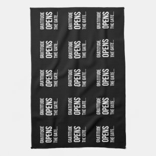 Linge De Cuisine Gratitude ouvre la citation inspirante Gate
