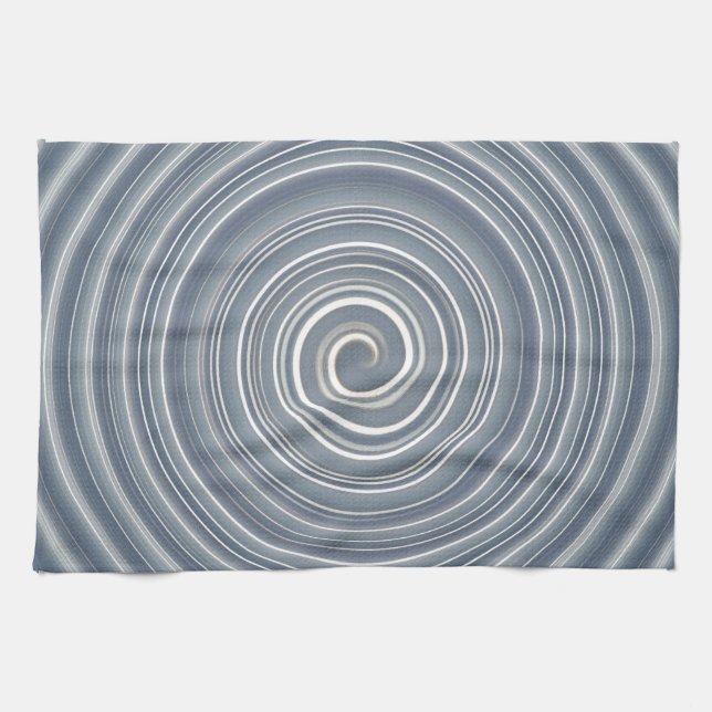 Linge De Cuisine Grau-weisse Spirale de Küchentuch (Horizontal)