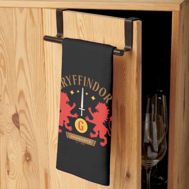 Linge De Cuisine GRAYFFINDOR™ Maison double Lion épée graphique (Pliage en tiers)