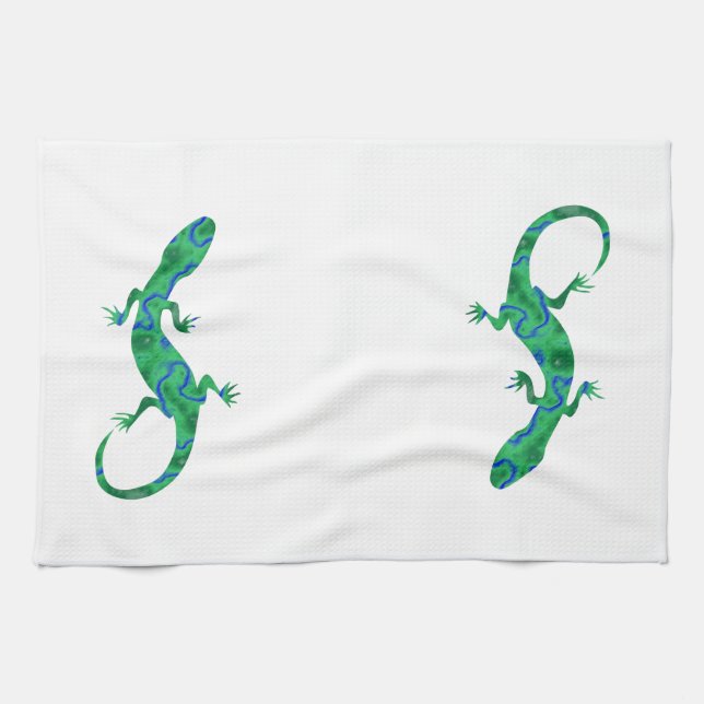 Linge De Cuisine Green Gecko (Horizontal)