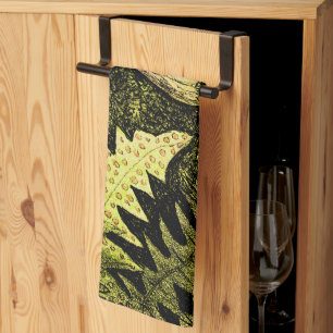 Linge De Cuisine Grenouille Art Nouveau hollandaise dans l'arbre