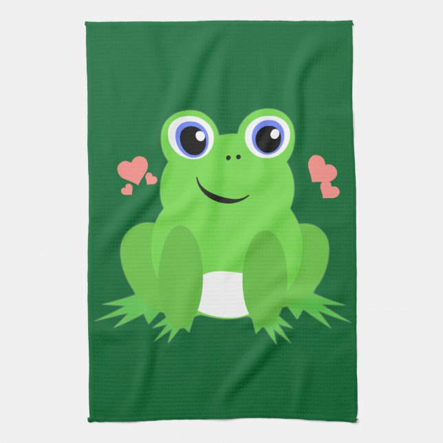 Linge De Cuisine Grenouille d'amour (Vertical)
